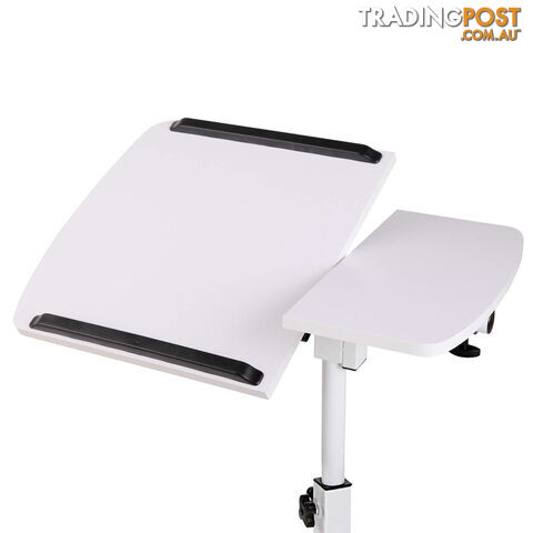 Rotating Mobile Laptop Adjustable Desk White