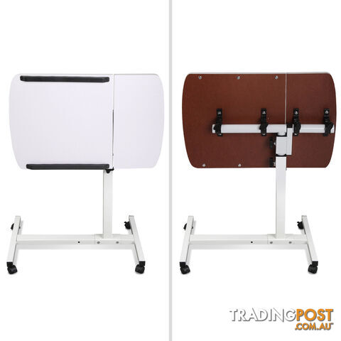 Rotating Mobile Laptop Adjustable Desk White