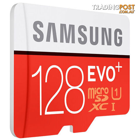 MB-MC128DA: SAMSUNG UHS-I Plus EVO CLASS 10 W ADAPTOR  80R/20W