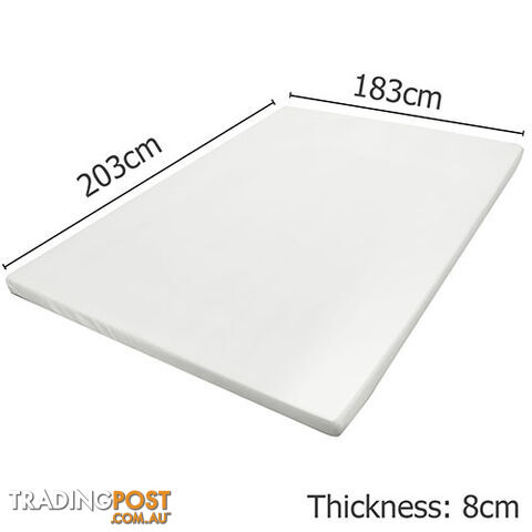 8cm Visco Elastic Memory Foam Mattress Topper Extra High Density Underlay King - photo 2 of 4