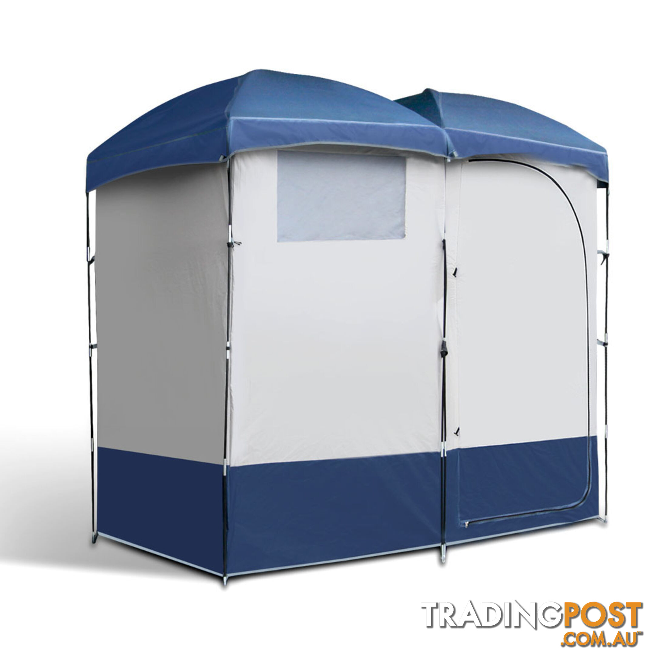 Double Camping Shower Toilet Tent Portable Outdoor Ensuite Change Room Shelter