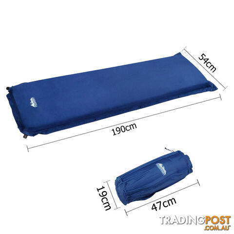 Single Self Inflating Sleeping Mats 10cm Blow Up Mattress Camping Hiking Air Bed - photo 2 of 9