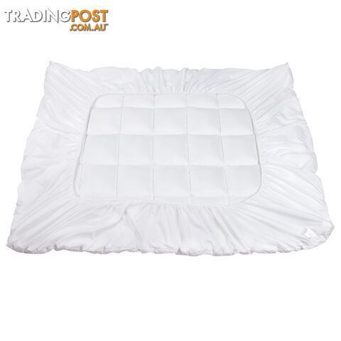 Luxury Mattress Topper Protector Pad Cover Pillowtop Memory Resistant Queen - photo 3 of 9