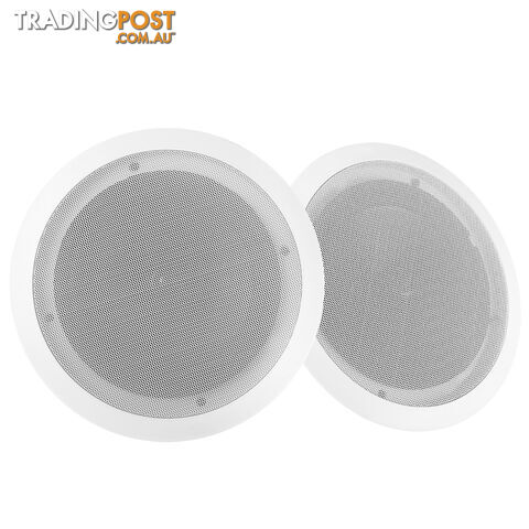 Set of 2 8in Round 2 Way Ceiling Speakers 250W Home Theatre