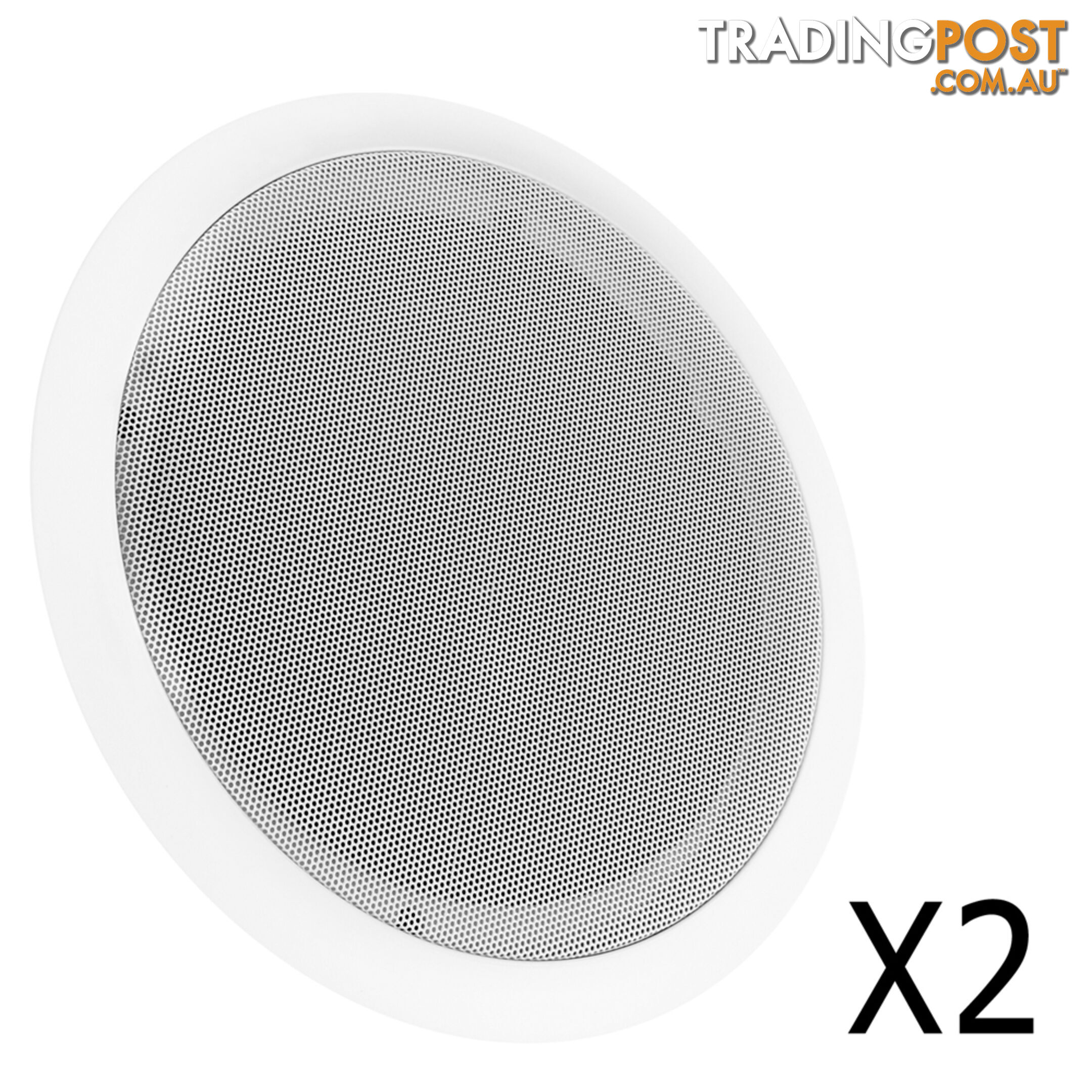 Set of 2 8in Round 2 Way Ceiling Speakers 250W Home Theatre