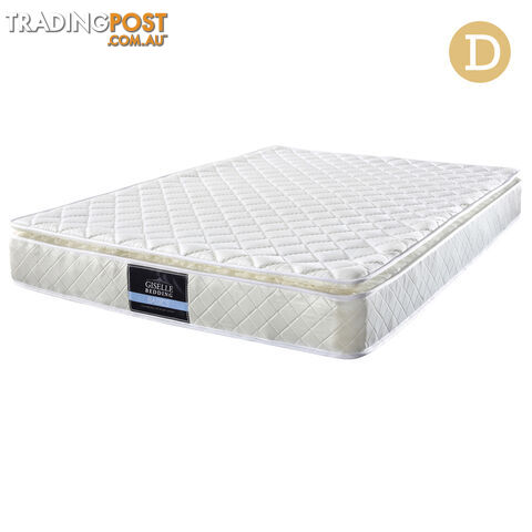 Premium Pillow Top Pocket Spring Mattress High Density Foam 22cm Double Size