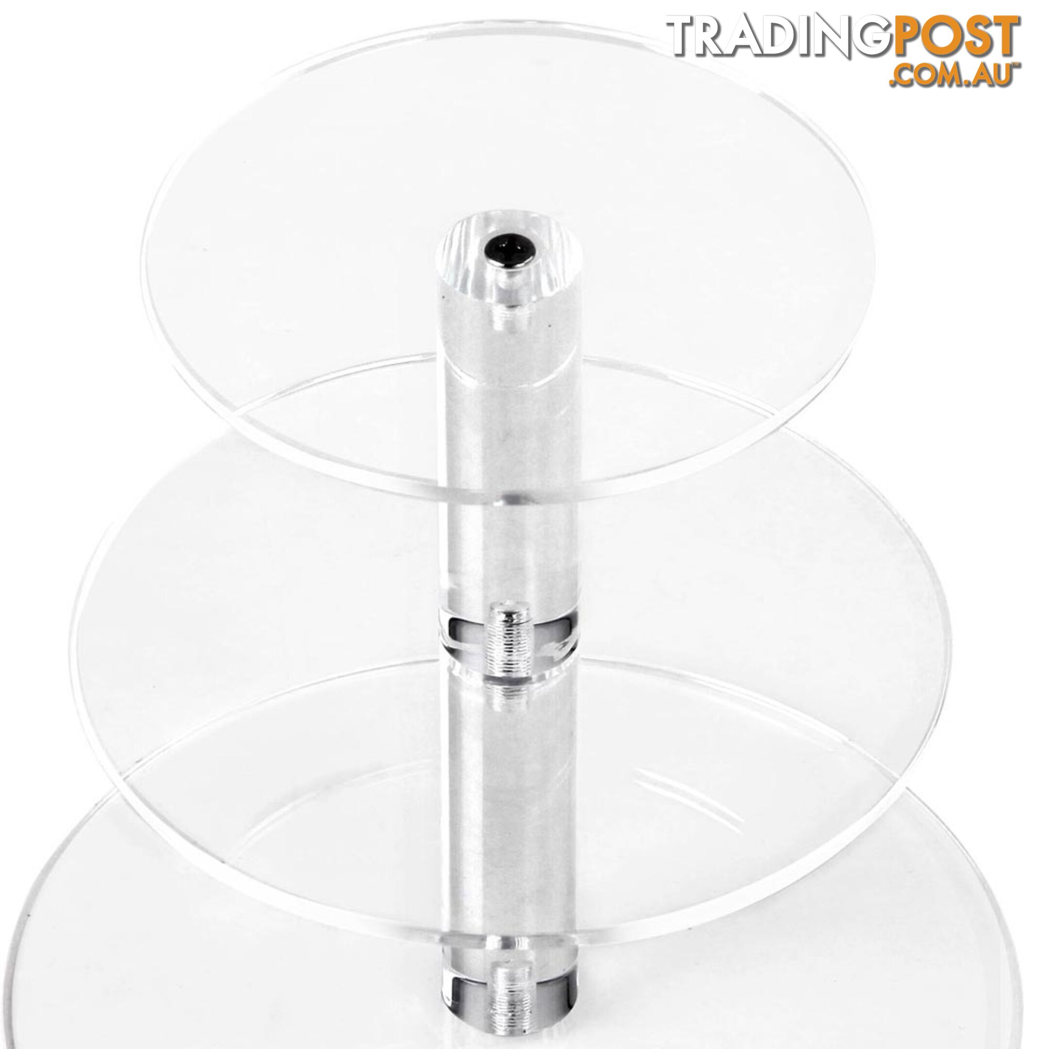 5 Tier Cake Stand Clear Acrylic Display Plate High Tea Wedding Birthday Party