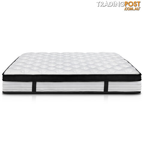 Single Size Euro Top Mattress High Density Foam 5 Zoned Pocket Spring