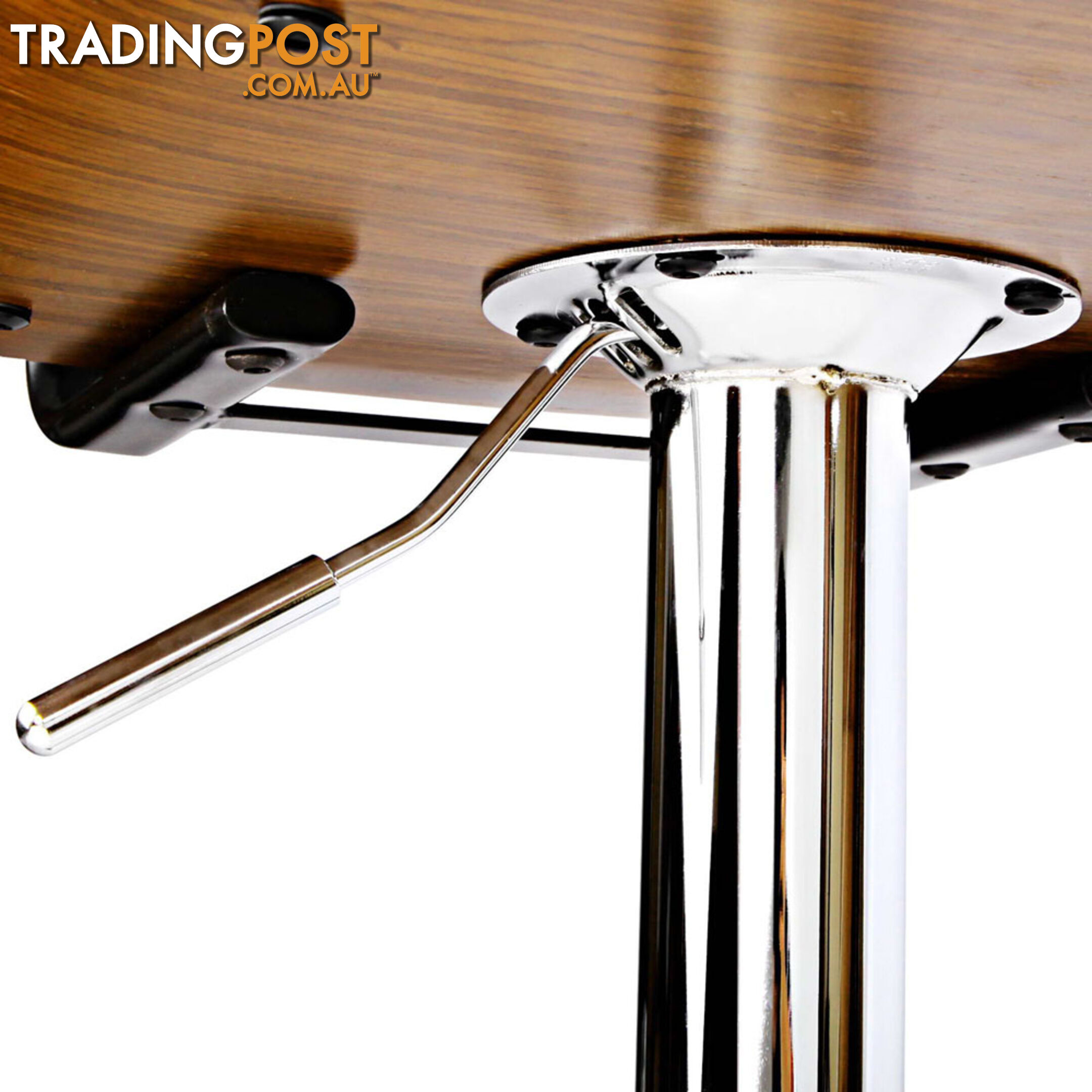 PU Leather Bar Stool with Chrome Base