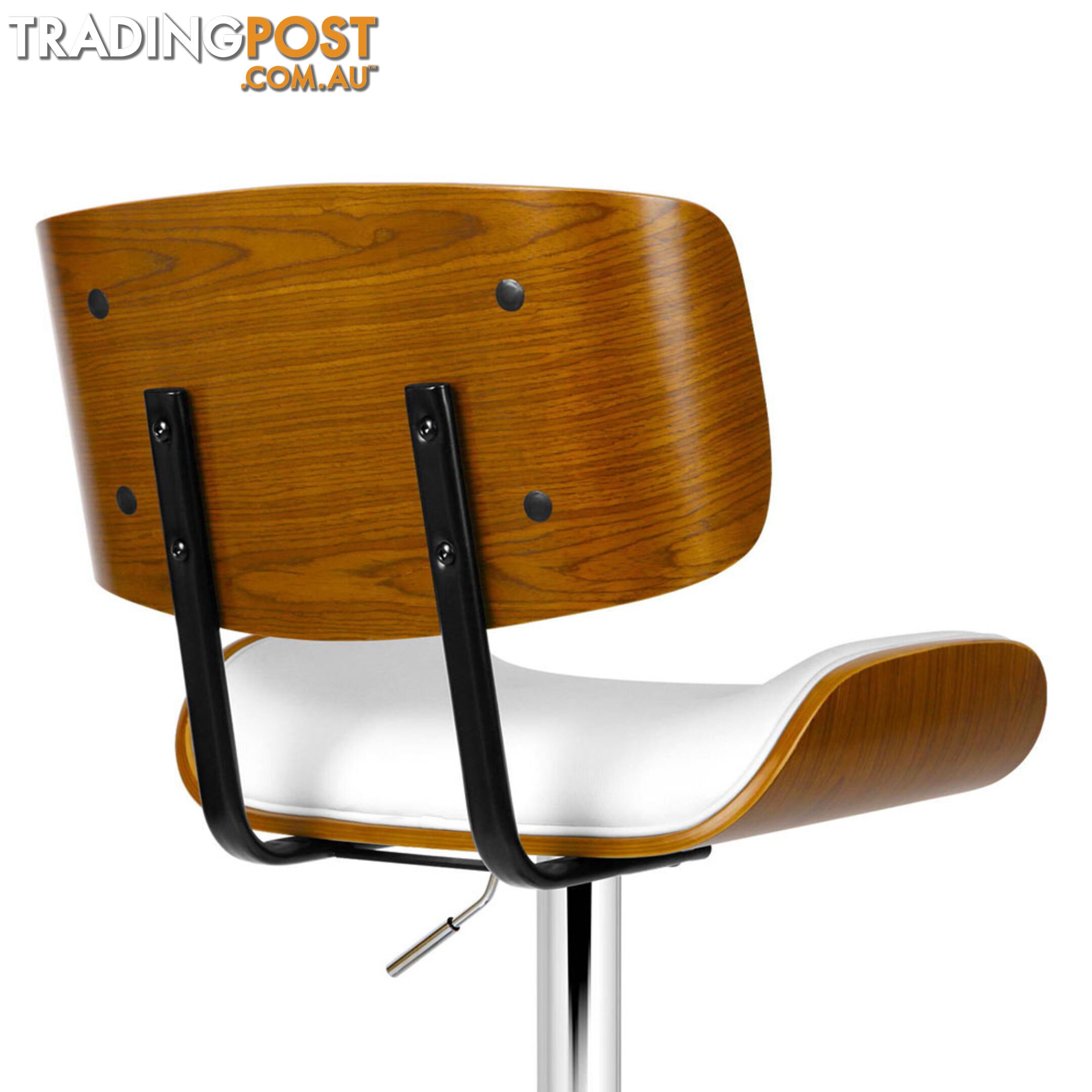 PU Leather Bar Stool with Chrome Base