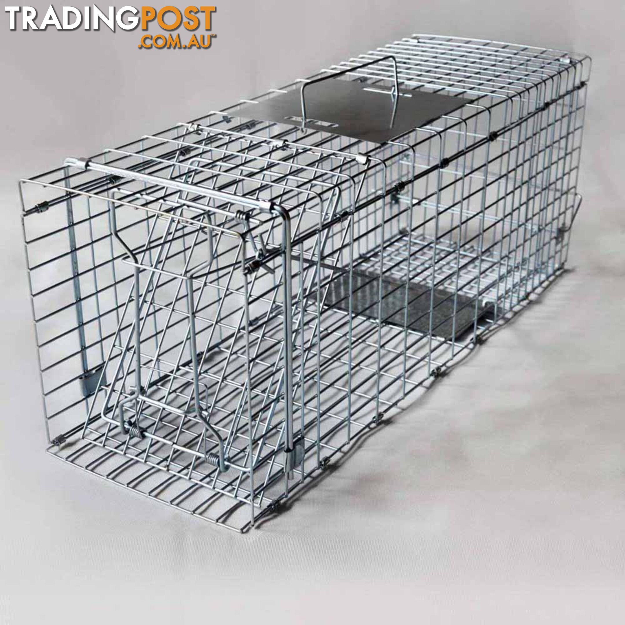 2 Safe Humane Animal Trap Cage Possum Cat Rabbit Fox Koala Hare Bird Live Catch