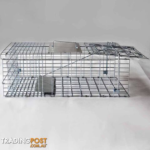 2 Safe Humane Animal Trap Cage Possum Cat Rabbit Fox Koala Hare Bird Live Catch