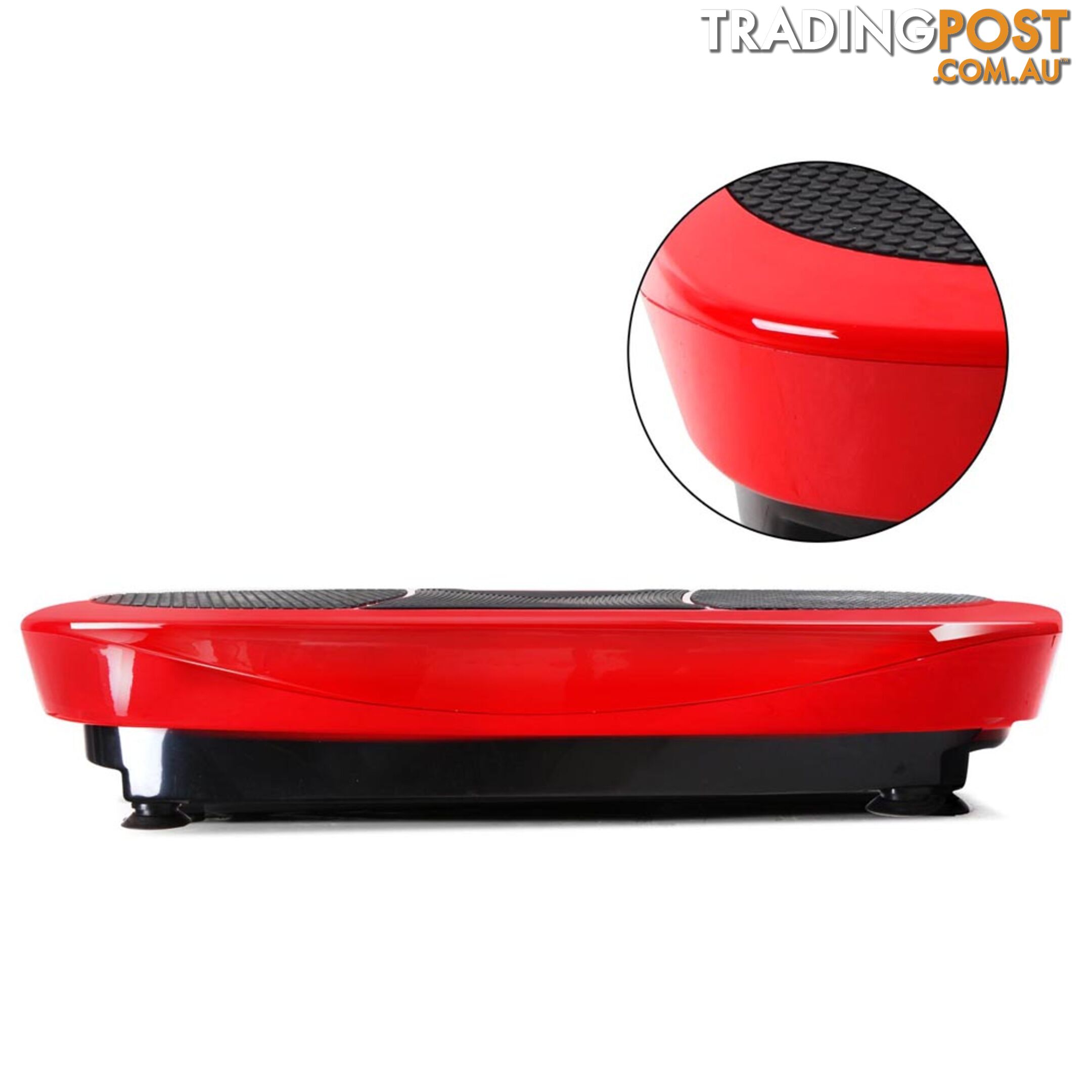 Twin Motor Vibration Plate 1200W Exercise Fitness Weight Loss Power Plate Red