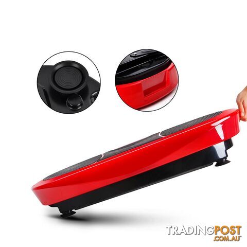 Twin Motor Vibration Plate 1200W Exercise Fitness Weight Loss Power Plate Red