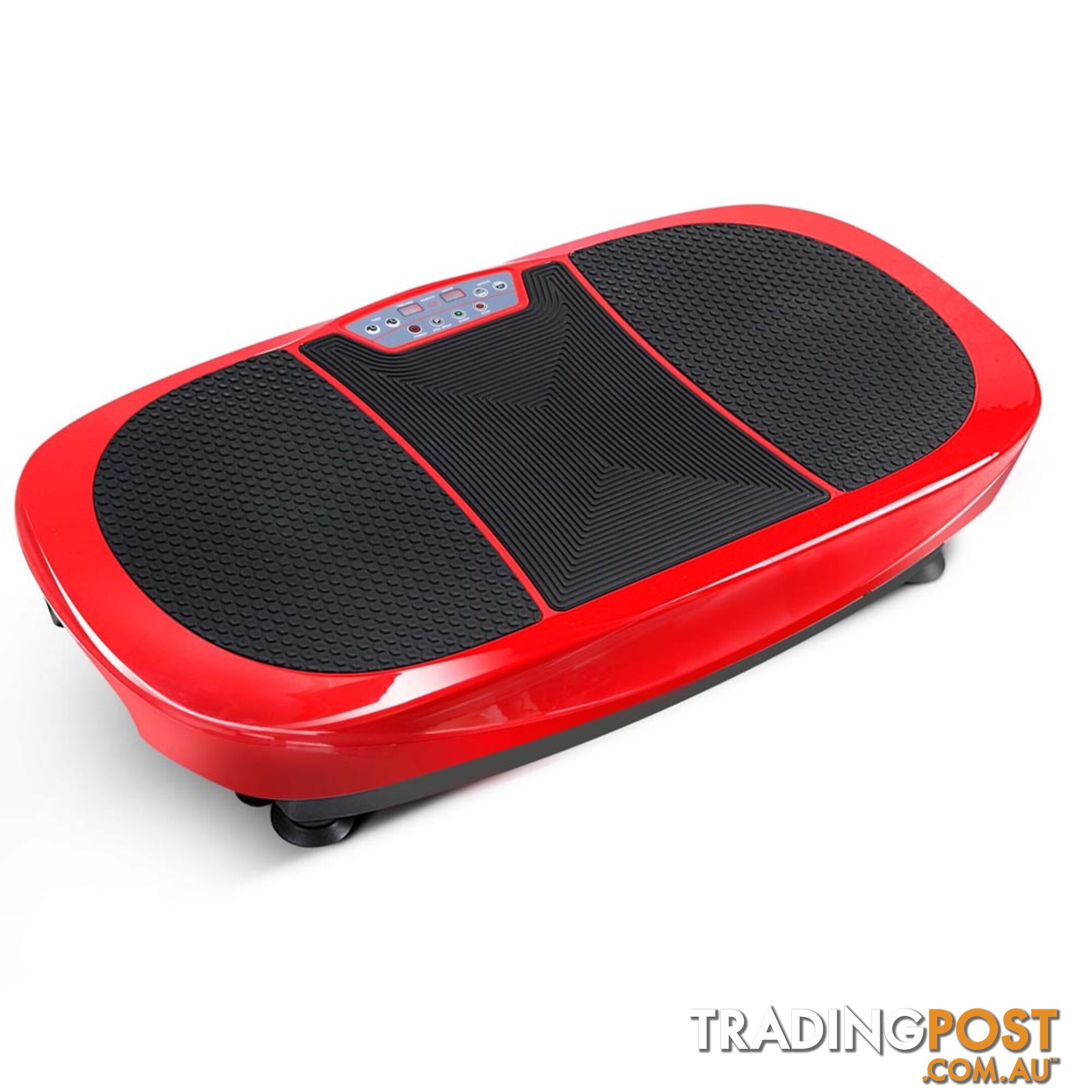 Twin Motor Vibration Plate 1200W Exercise Fitness Weight Loss Power Plate Red