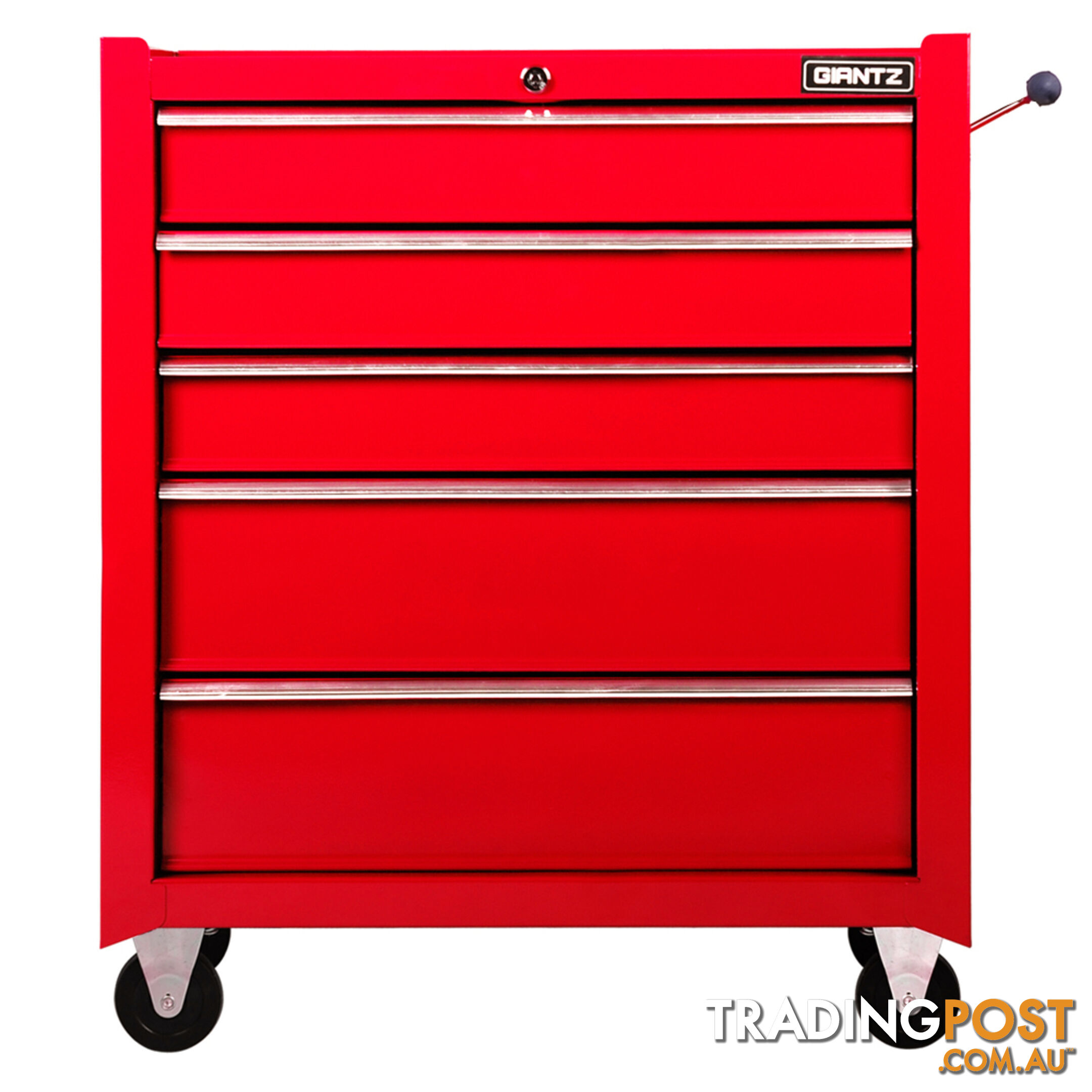 5 Drawers Toolbox Chest Cabinet Tool Box Roller Trolley Red