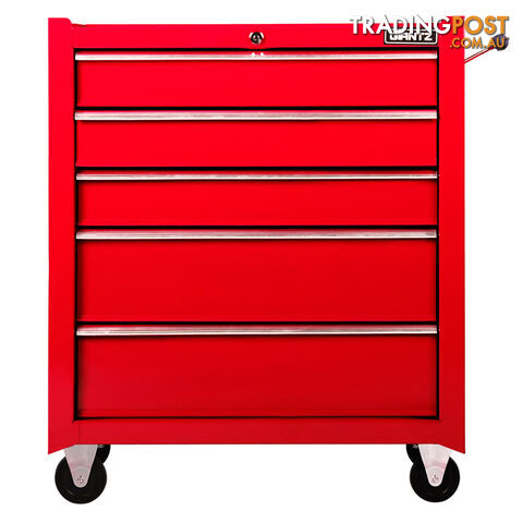 5 Drawers Toolbox Chest Cabinet Tool Box Roller Trolley Red