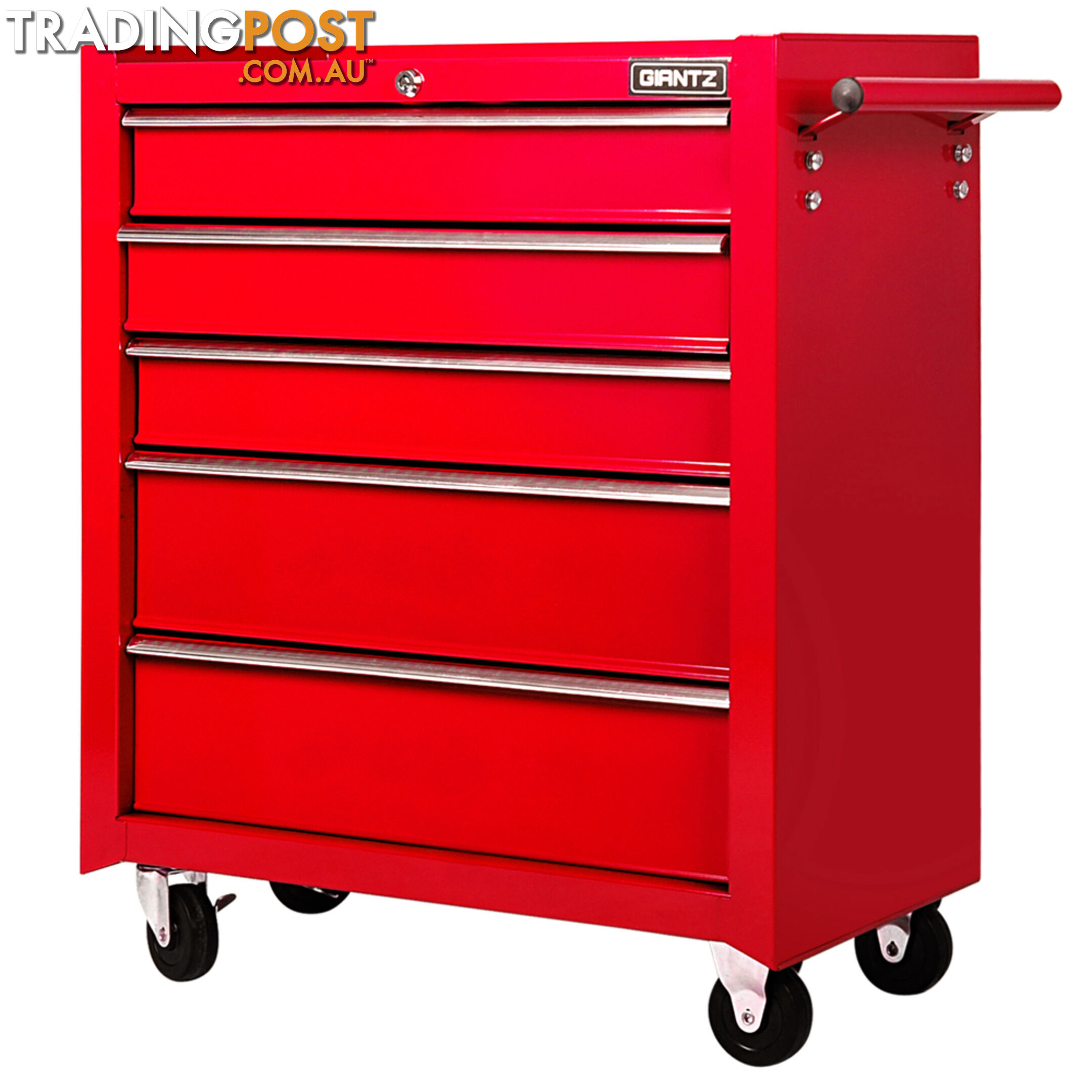 5 Drawers Toolbox Chest Cabinet Tool Box Roller Trolley Red