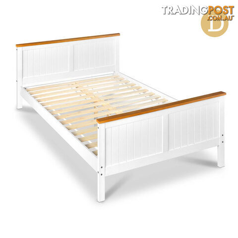 Pine Wood Double Bed Frame