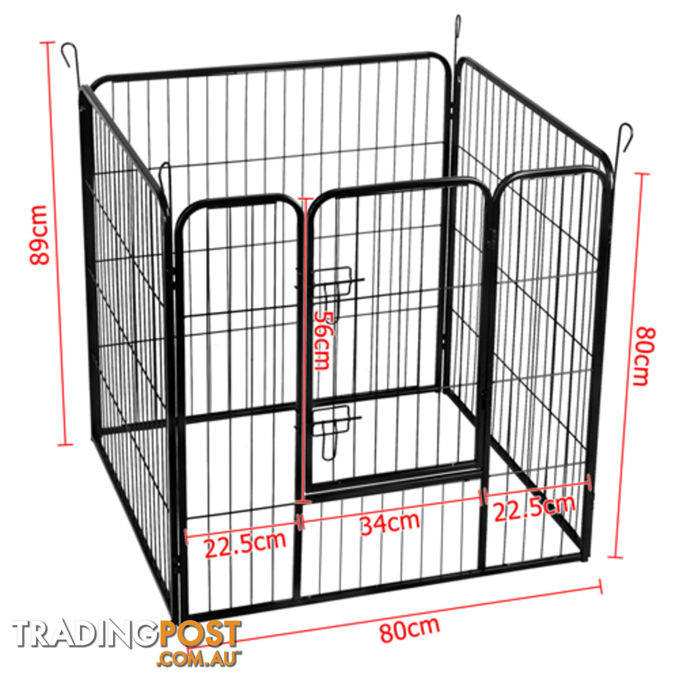 8 Panel Pet Playpen Dog Cage Puppy Exercise Crate Enclosure Rabbit Fence