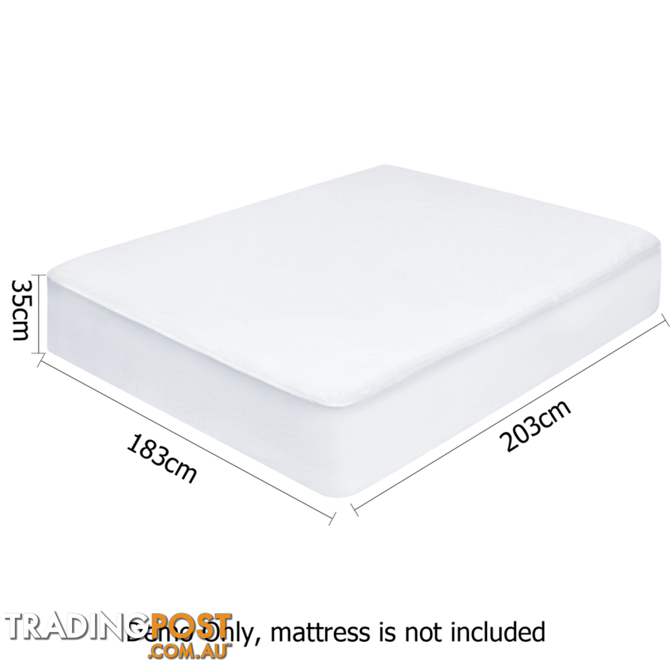 Fitted Non-Woven Waterproof Mattress Protector PU Coating Bed Cover King