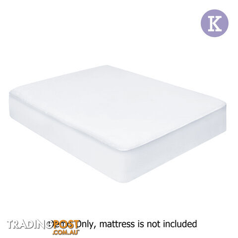Fitted Non-Woven Waterproof Mattress Protector PU Coating Bed Cover King