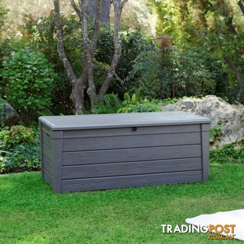 Brightwood 2 Seater Indoor Outdoor Storage 455L Weatherproof Garden Bench Box