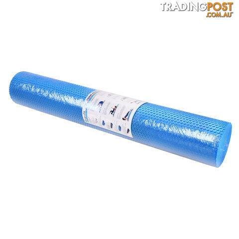 Yoga Gym Pilates EVA Stick Foam Roller Blue 90 x 15cm