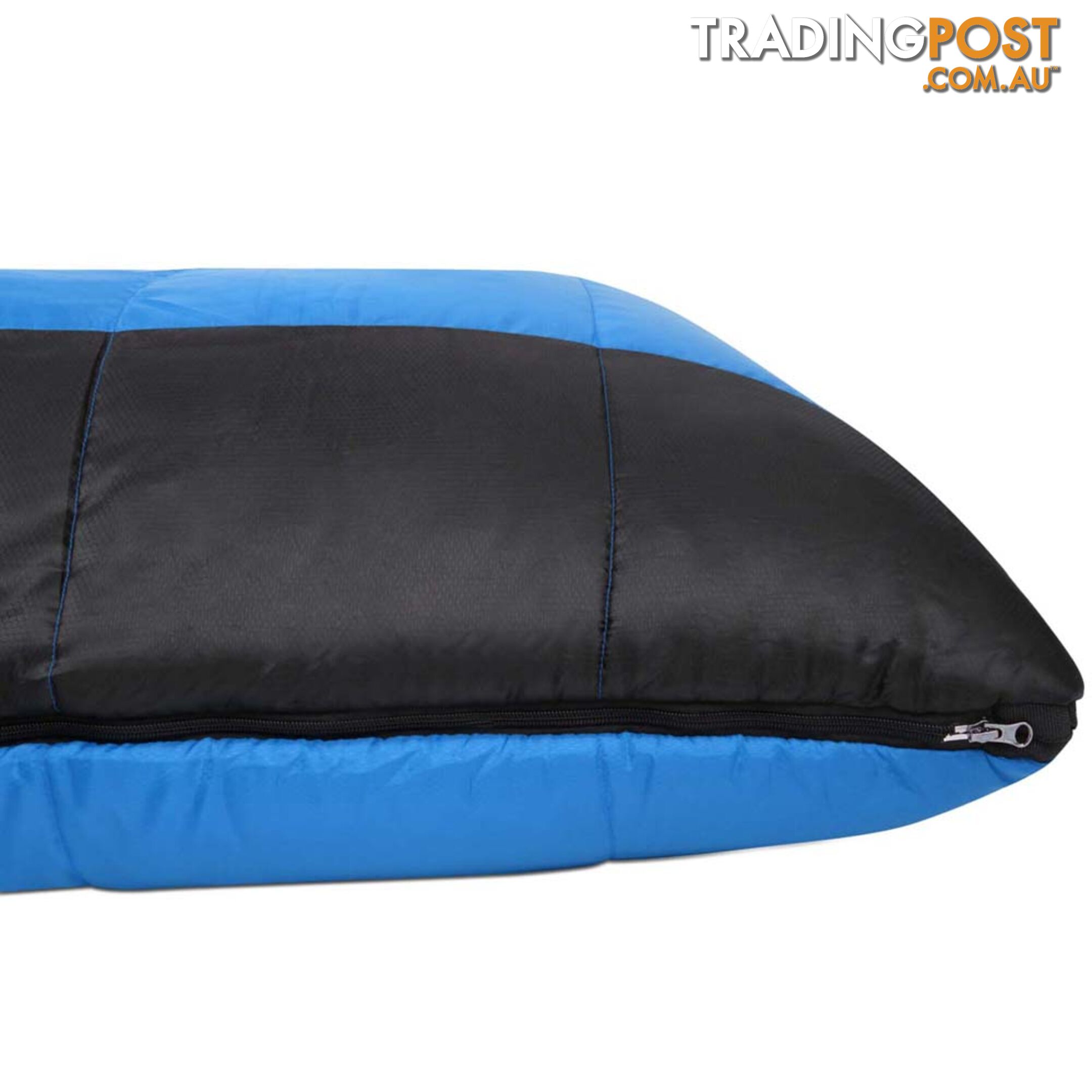 Single Camping Sleeping Bag Outdoor Thermal Tent Hiking Winter -10_ Blue Black