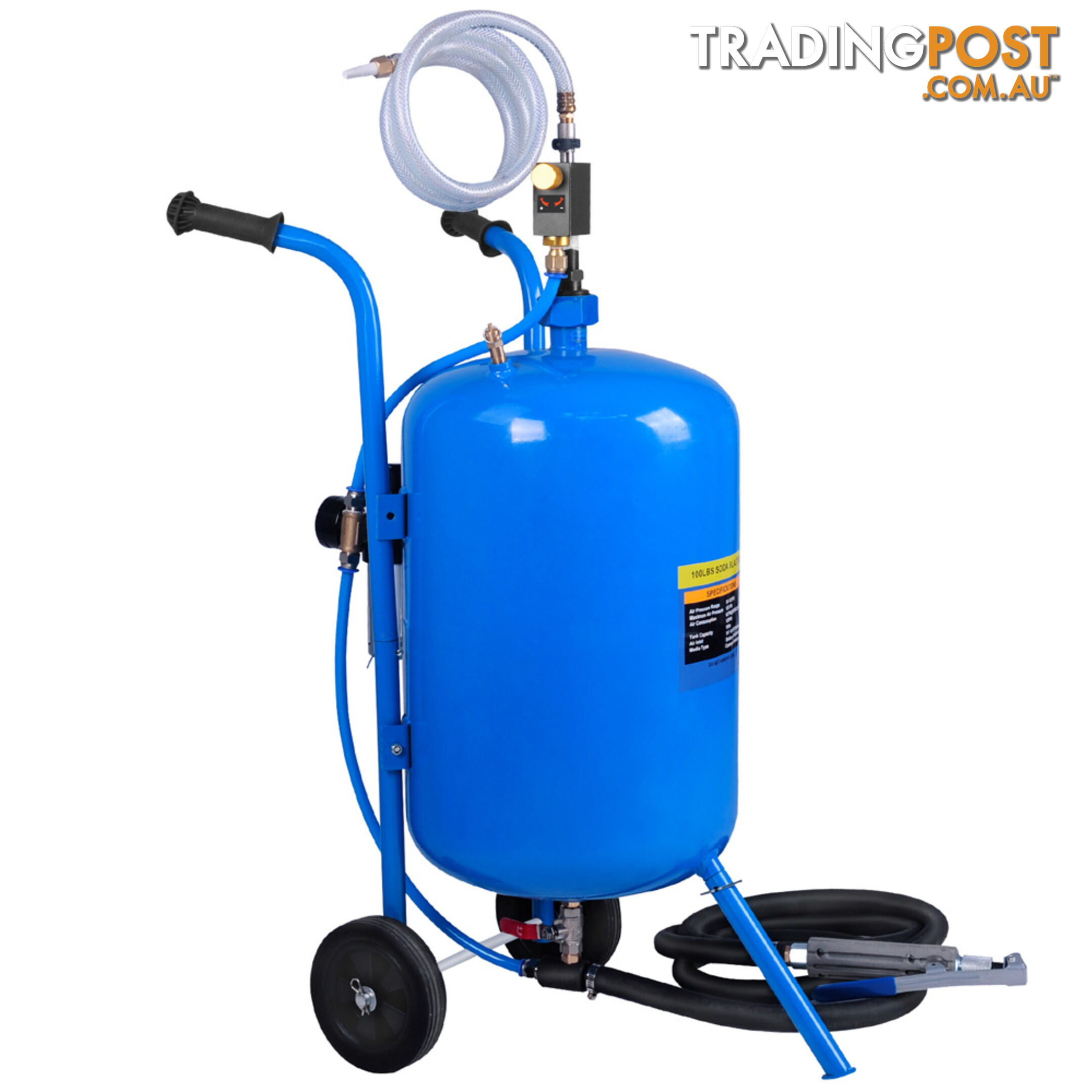 100lb Portable Soda Pressure Abrasive Upgrade Air Sandblaster