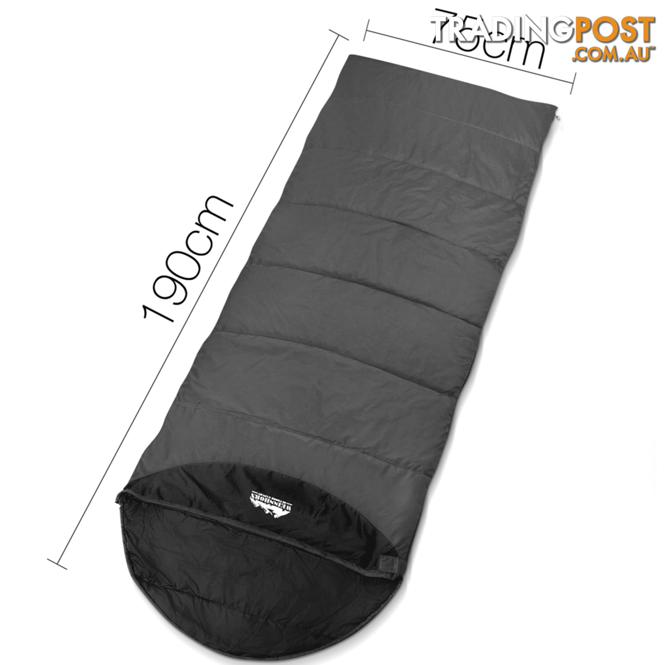 Outdoor Camping Micro Sleeping Bag Thermal Tent Hiking Summer Grey Black