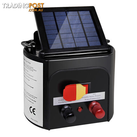 5km Solar Power Electric Fence Energiser Charger IP3