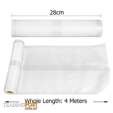8 x Commercial Vacuum Food Sealer Bag Storage Heat Rolls 22cm and 28cm - photo 2 of 8