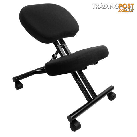 Keen Stretch Office Chair Yoga Posture Seat Sit Adjustable Kneeling Stool Black