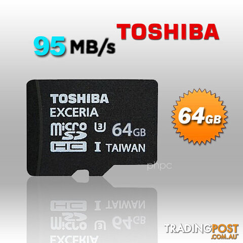Toshiba 64GB Exceria MicroSDXC UHS-I 95MB/s (SD-C064GR7VW060A)