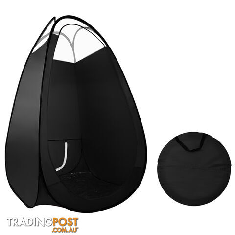 Large Pop Up Spray Tan Tent Portable Tanning Mobile Booth Bonus Carry Bag Black
