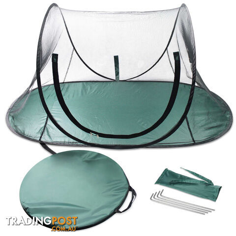 Portable Pet Dog Puppy Cat Playpen Tent Outdoor Exercise Mesh Enclosure Cage