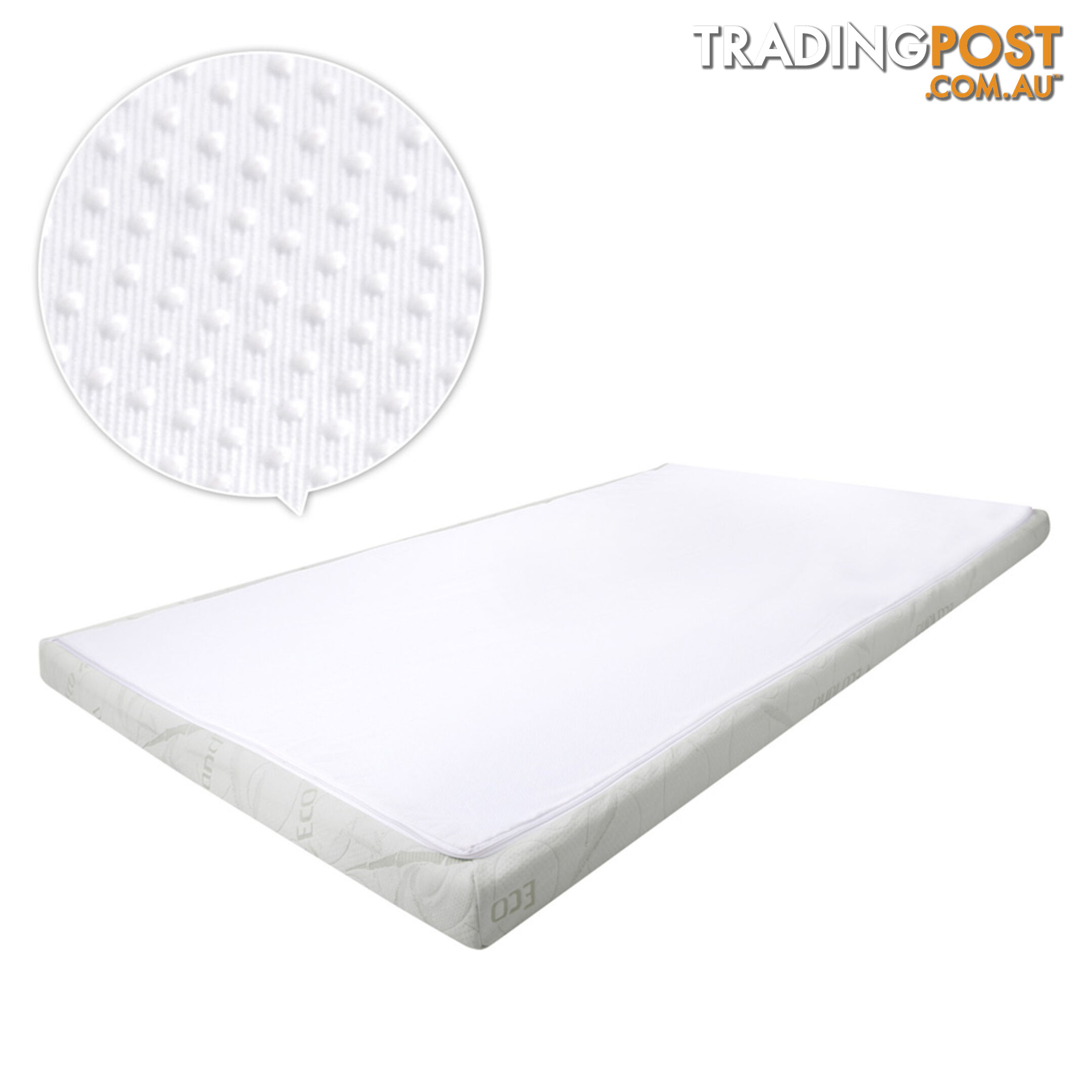 8cm Cool Gel Memory Foam Mattress Topper Eco-Friendly Bamboo Fabric Cover Single