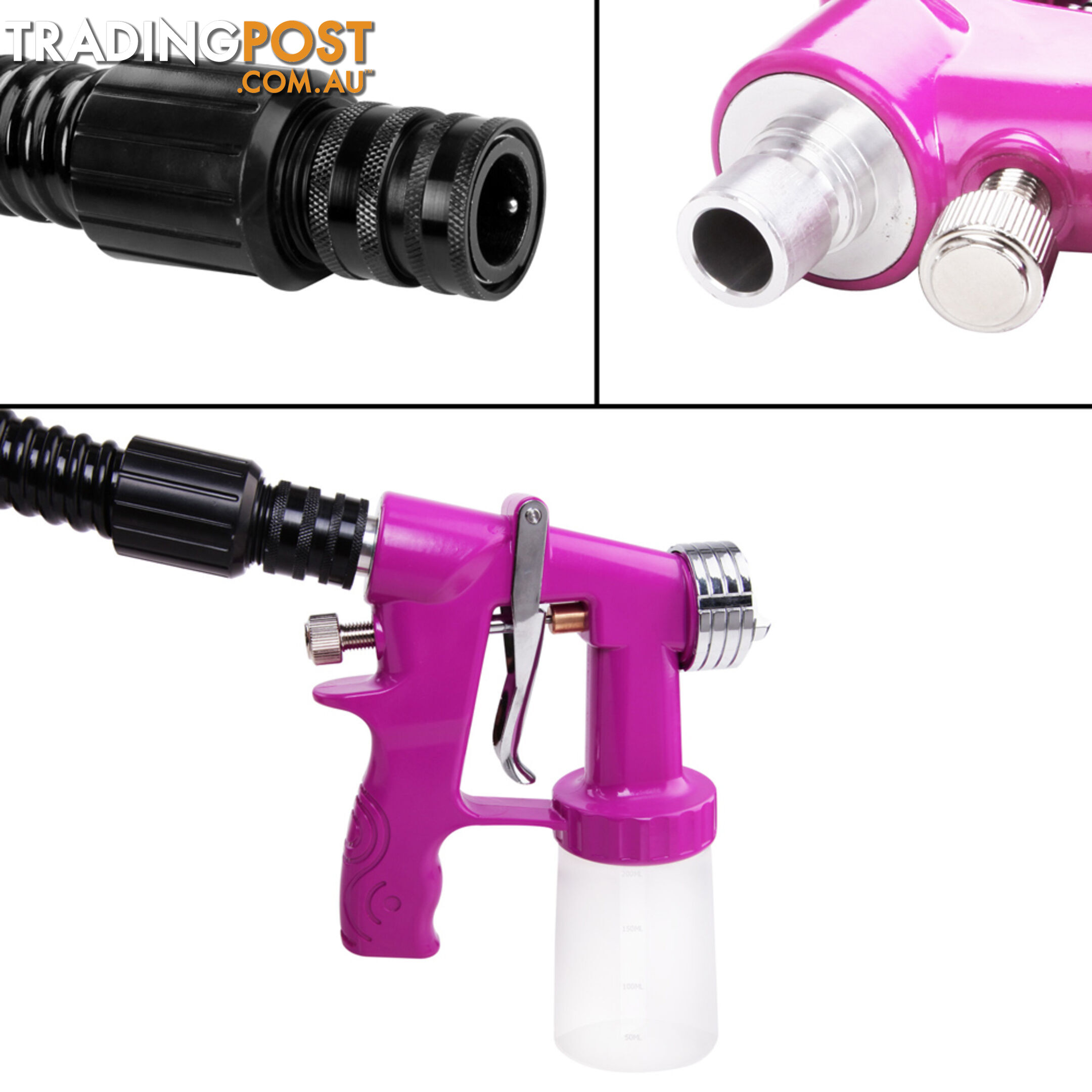 Professional HVLP Spray Tan Machine Sprayer Tanning Gun Unit Pink 700W