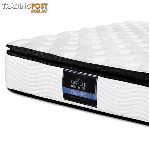 Luxury Mattress 28cm Natural Latex Pillow Top 5 Zone Pocket Spring Bed Double - photo 4 of 11