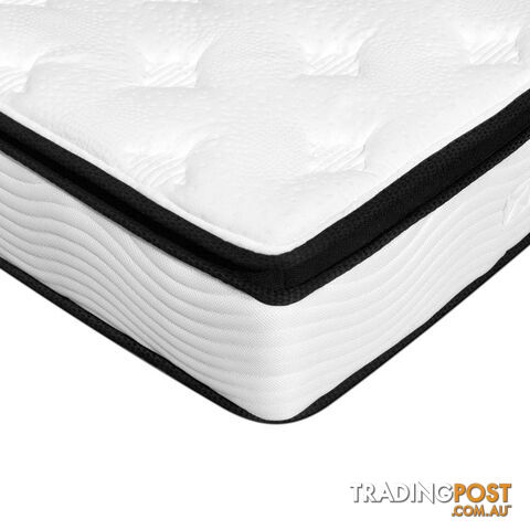 Luxury Mattress 28cm Natural Latex Pillow Top 5 Zone Pocket Spring Bed Double - photo 5 of 11