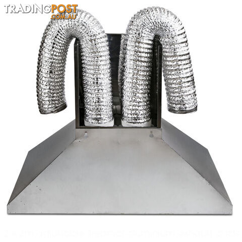 Commercial Rangehood Stainless Kitchen Canopy BBQ Exhaust Fan Range Hood 120cm