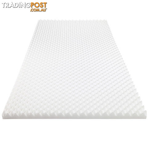 Premium 5cm Egg Crate Mattress Topper Anti-bacterial Underlay Protector Single