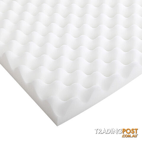 Premium 5cm Egg Crate Mattress Topper Anti-bacterial Underlay Protector Single