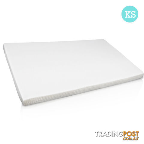 7cm Visco Elastic Memory Foam Mattress Topper High Density Underlay King Single