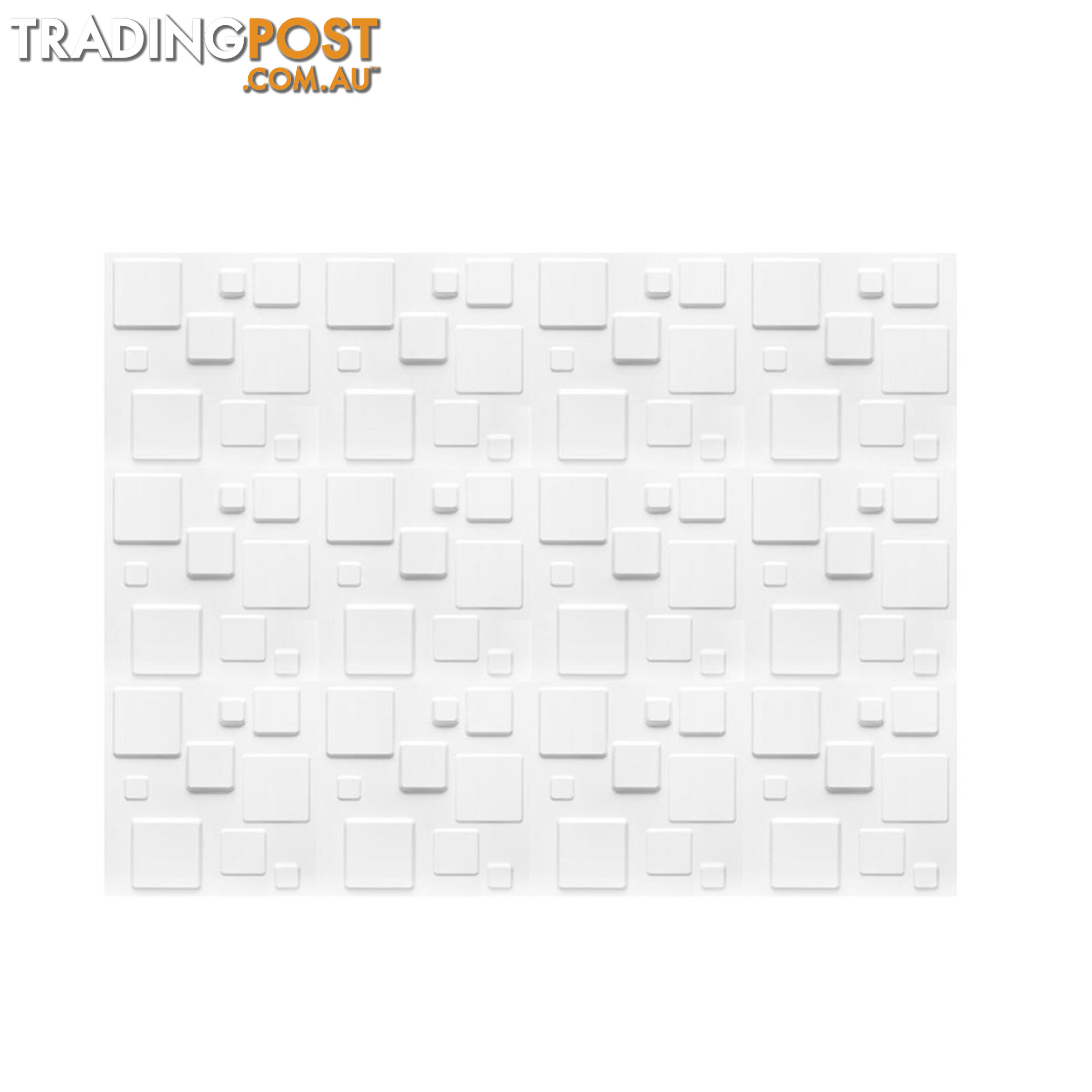 12 Pcs 3D Square Design Wall Panel