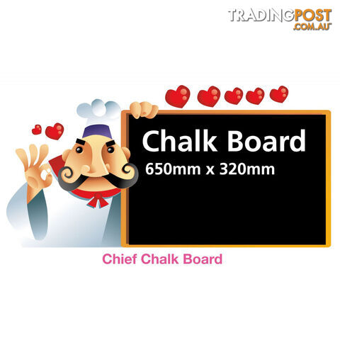 Funky Chef Menu Chalk Board Black Board Wall Stickers