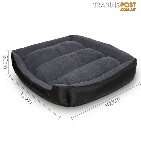 Luxury Waterproof Dog Bed Pet Cat Soft Warm Cushion Fleece Lined Beds XXLarge