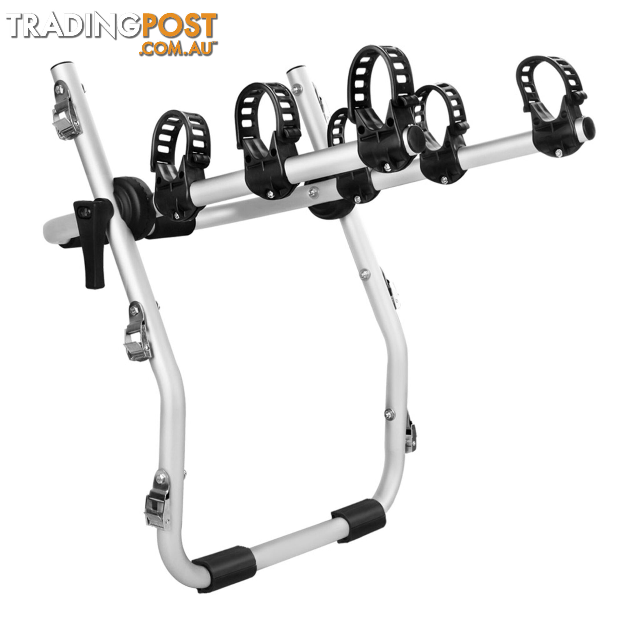 Foldable Aluminium Strap-On 3 Bicycle Bike Rack Carrier