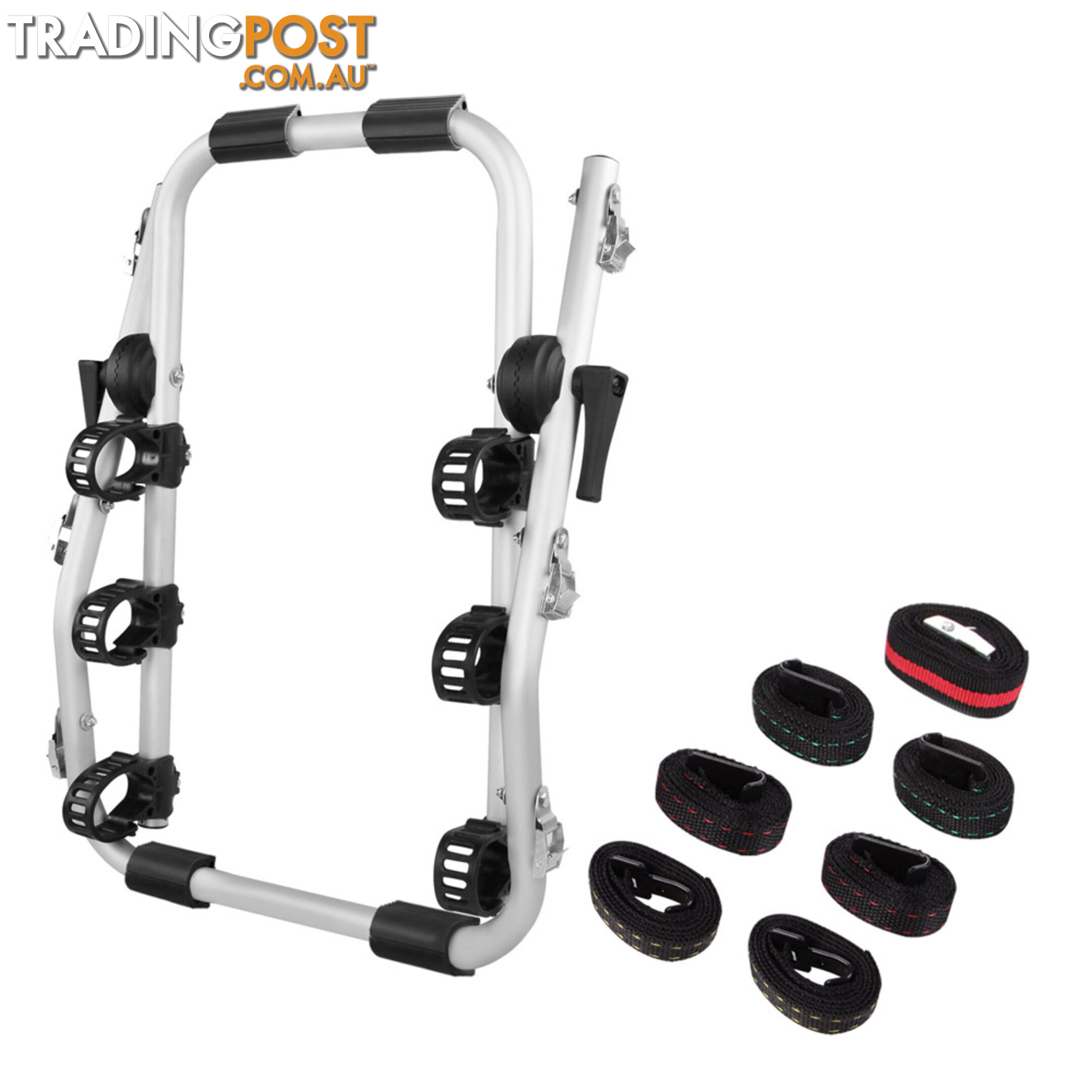 Foldable Aluminium Strap-On 3 Bicycle Bike Rack Carrier